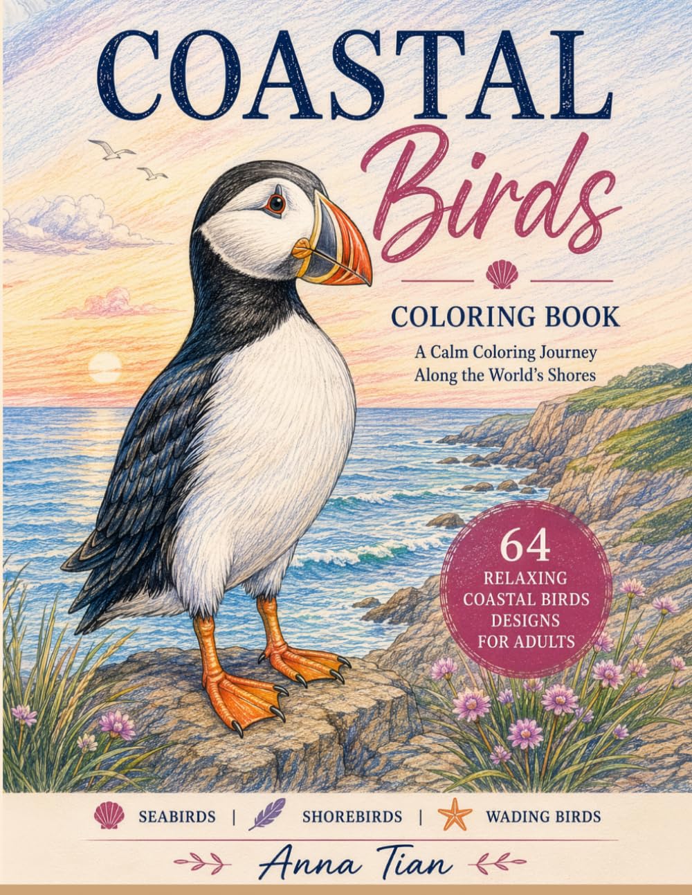 Coastal Birds: A Calm Coloring Journey Along the World’s Shores