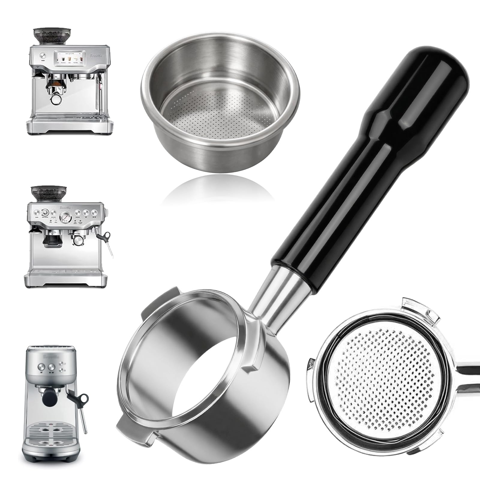 Photo 1 of TooAemiS 54mm Bottomless Portafilter for Breville Espresso Machines