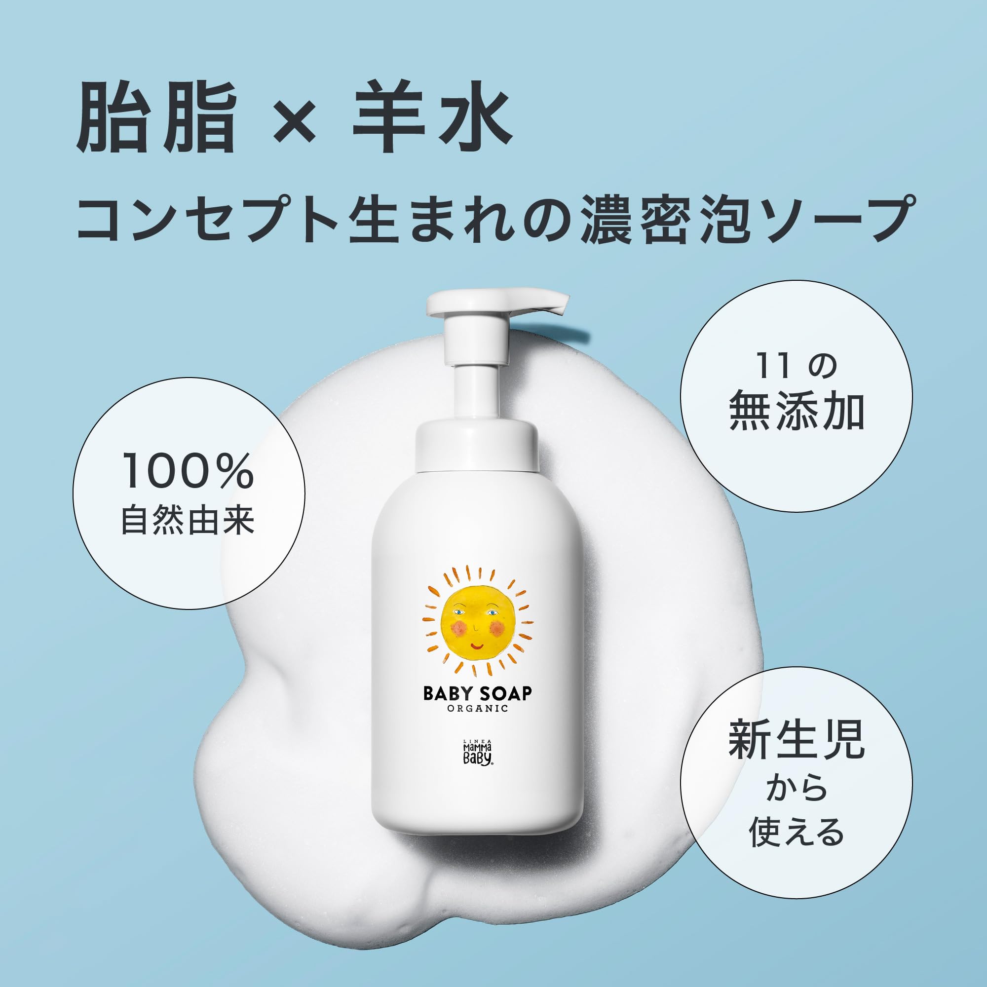 Amazon.co.jp: ママベビー ベビーソープ(泡タイプ全身用) [ 無添加 無