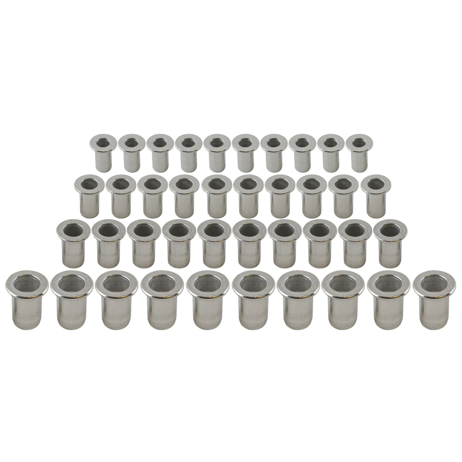 3 4 5 and 6mm Alu Nut Serts Riveting Threaded Inserts Blindnut Rivnut 40 PC