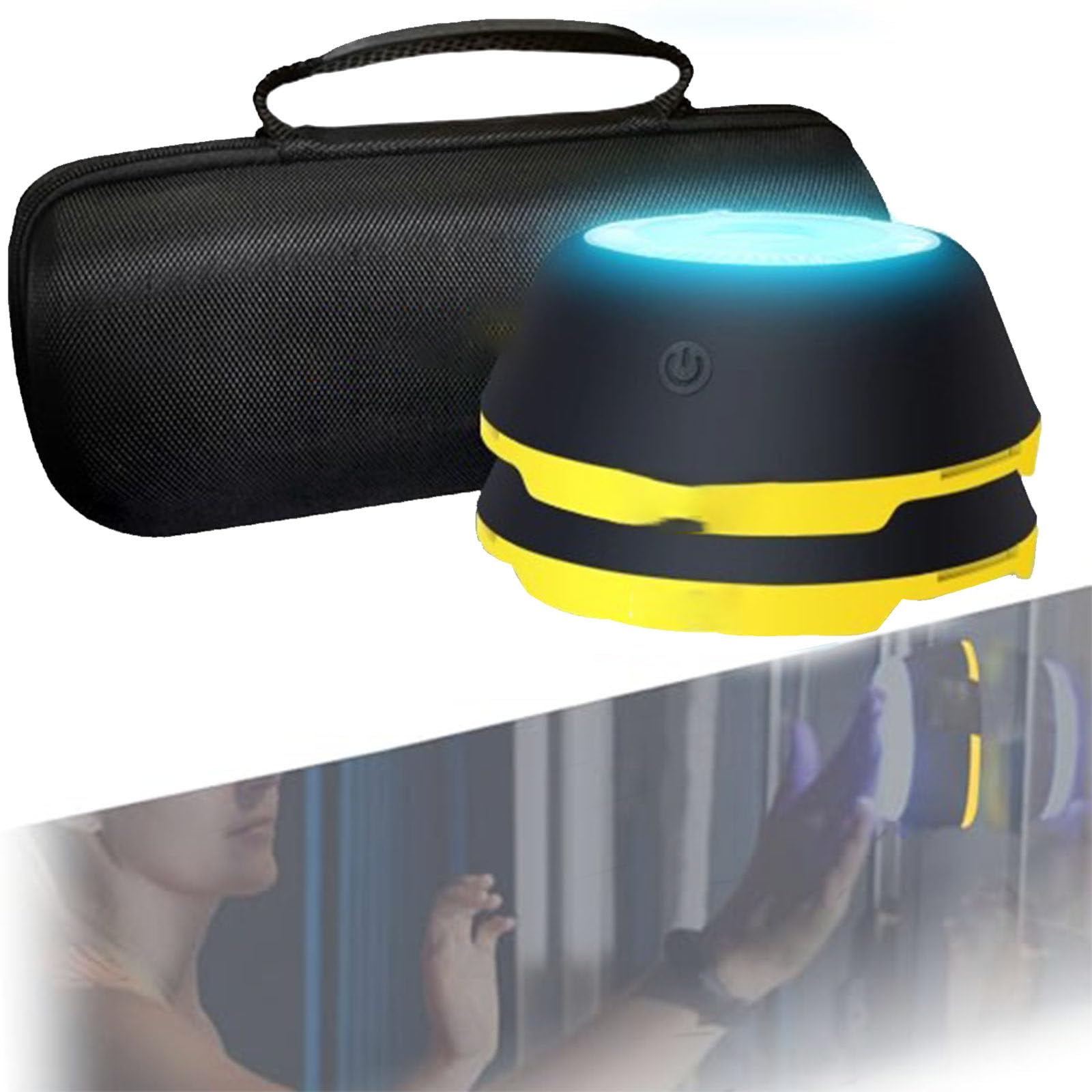 LjyAeono Agility Fitness Light, Reaction Training Light with APP, 29 Functions, Speed Agility Reaction Equipment, Support Multiple Languages 2lights