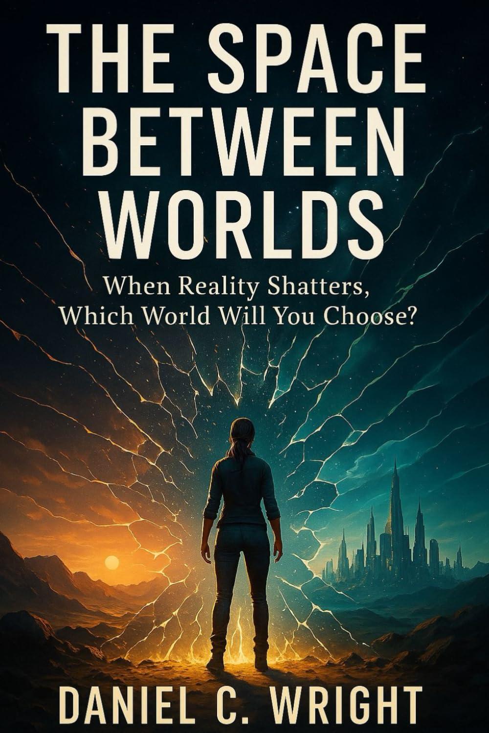 The Space Between Worlds: Multiverse & Parallel Universes, speculative fiction thriller 2025,science fiction fantasy crossover novel,dystopian sci-fi with strong heroine,psychological multiverse adv