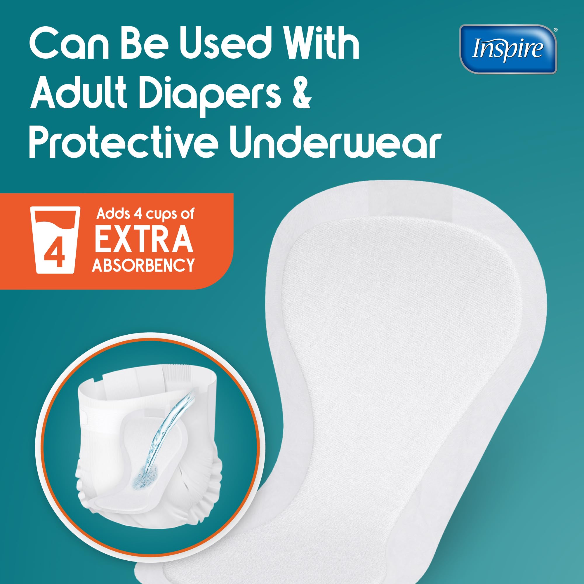 Amazon.com: Inspire Ultra Absorbency Incontinence Booster Pads