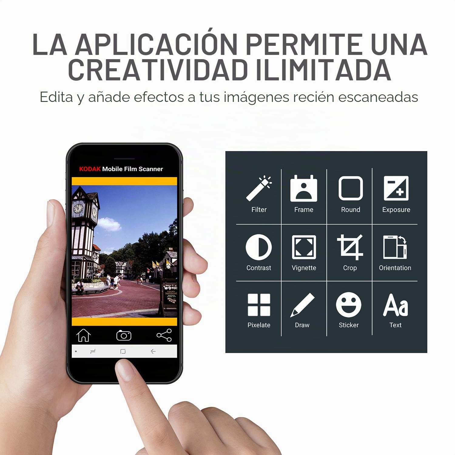 KODAK Escáner de película móvil 35 mm Diapositivas Smartphone