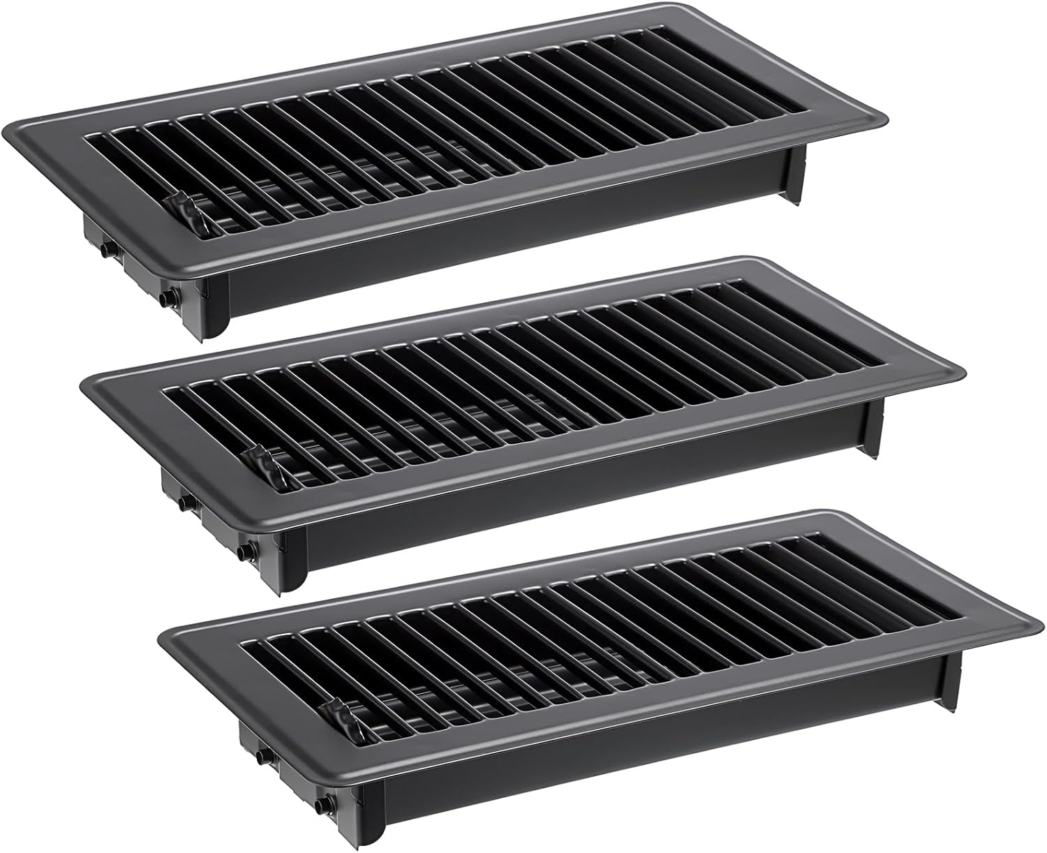 Sumnacon Floor Register 4 x 10 Inch Metal Floor Register Vents 3 Pack