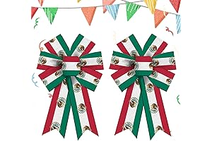 2 Pieces Colorful Mexico Hair Bow Set