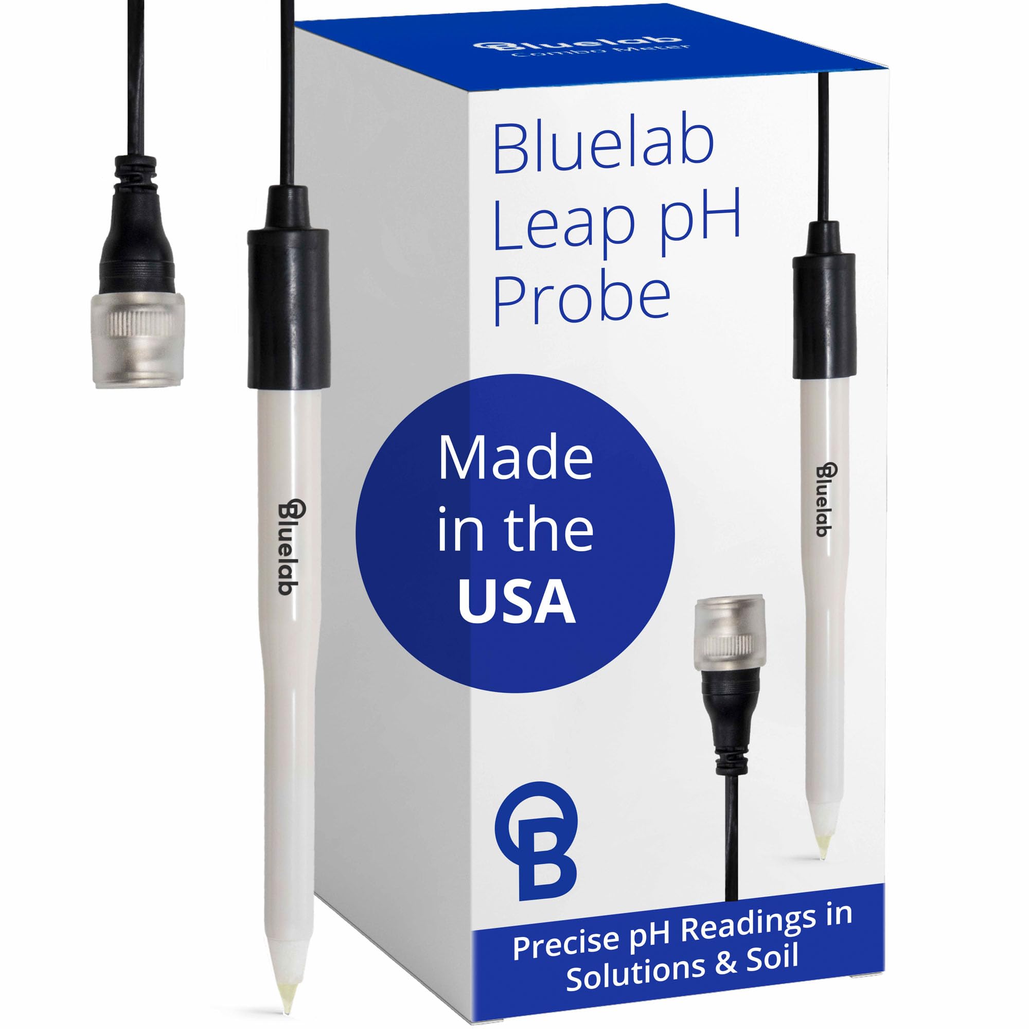 Bluelab PROBPHLEAP Leap pH Probe, Replacement Probe with BNC Fitting, Use in Soil, Coco, Rockwool, Root Zone and Solution, Easy Calibration