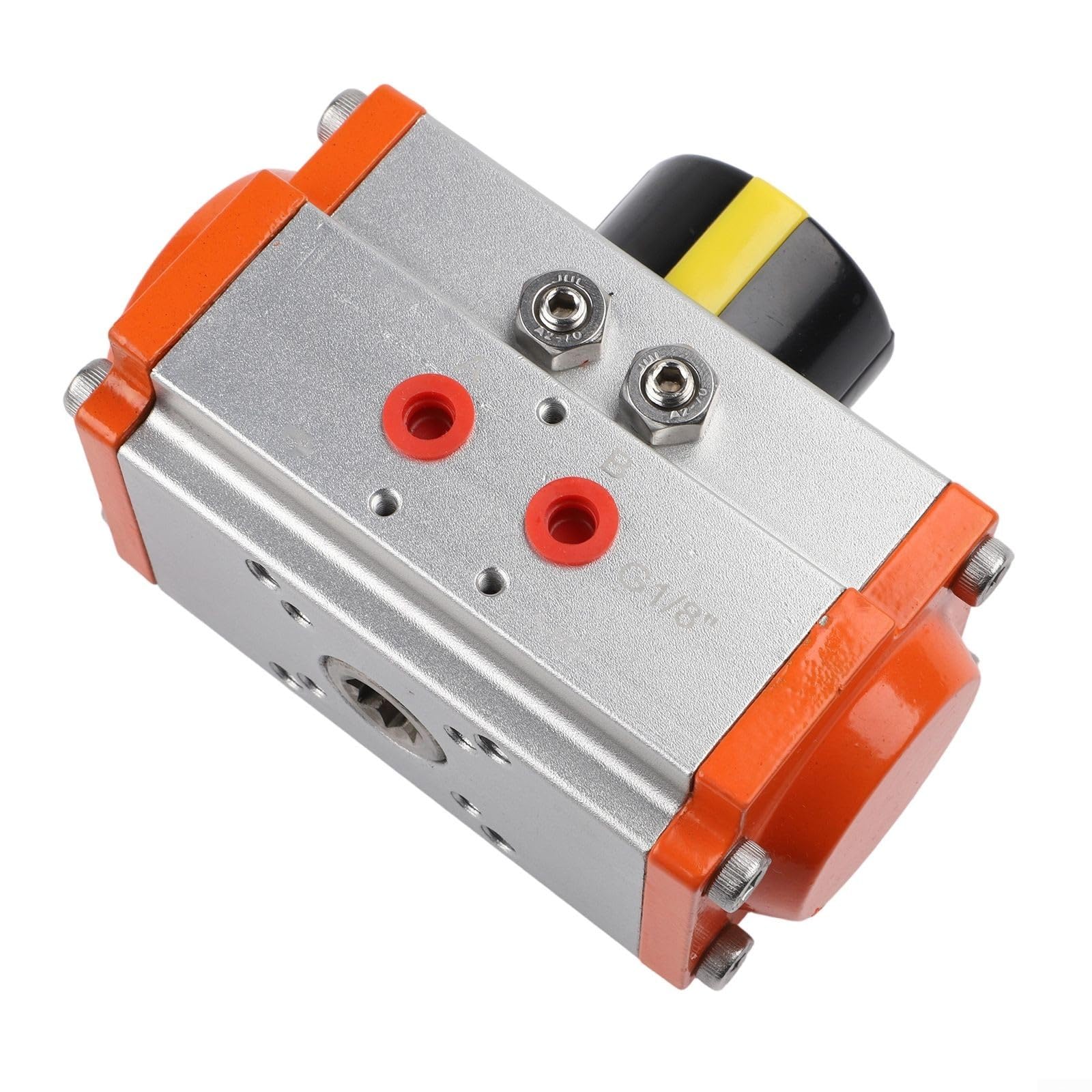 Actionneur pneumatique AT40/AT52 pour robinets à boisseau sphérique rotatifs à double effet à 90° - Corps en aluminium, température ambiante de -20 °C à 80 °C, pression nominale de 0,3 à 0,7 MPa