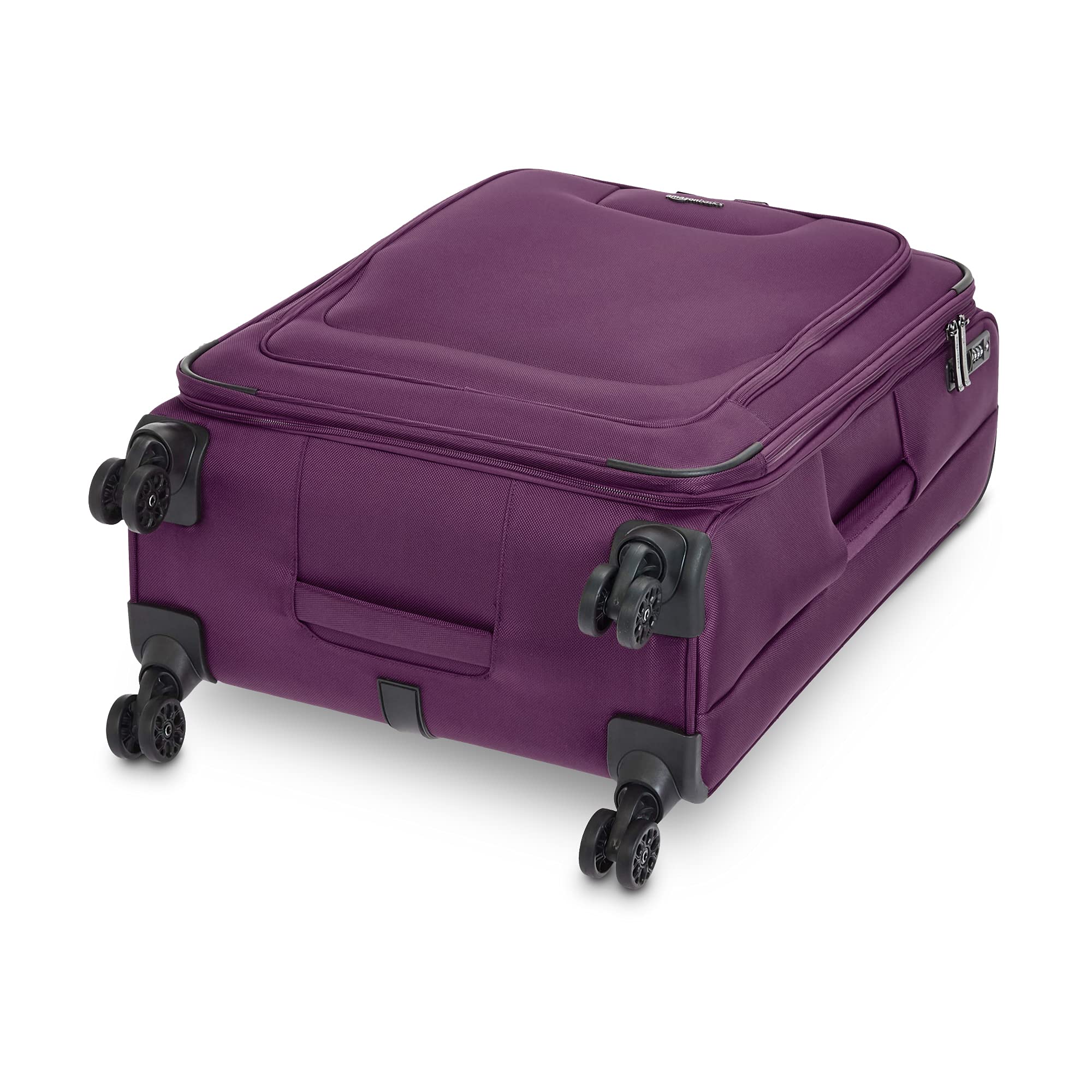 Amazon Basics 3 Piece Expandable Softside Spinner Luggage Suitcase With