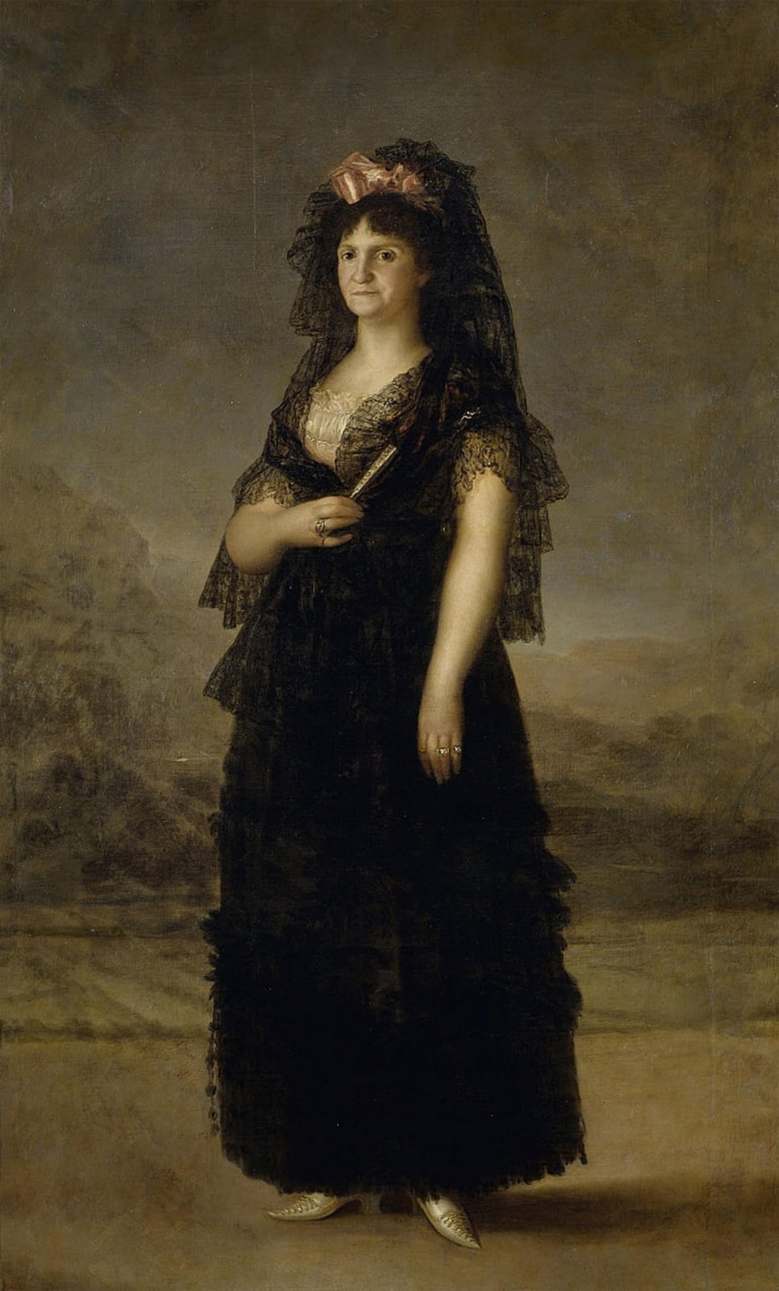 ARTXLXXBN Famous Painting Art Wall Decor Abstract Art Picture María Luisa De Borbón-parma by Francisco De Goya Animal Pictures for Home Decor 60x90cm