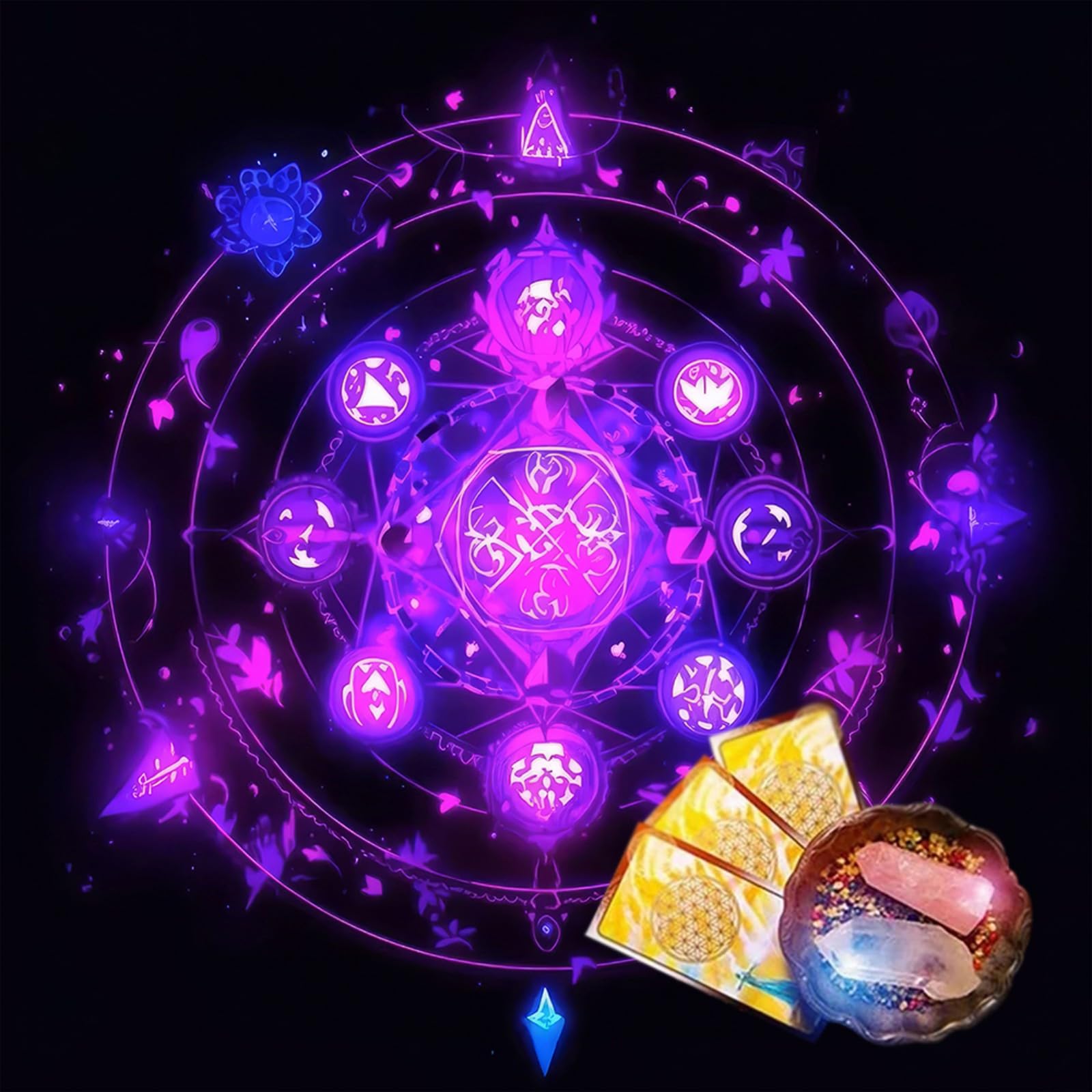 CAZSTYK Mysterious Symbol Astrology Tablecloth Tarots Divinations Tablecloth Altars Cloth Divinations Board Game Accessories Altars Tarots Card Cloth