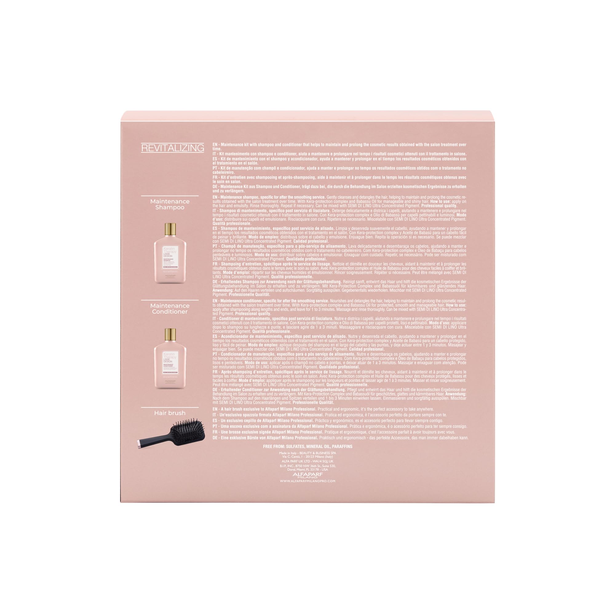 Alfaparf Milano Keratin Therapy Lisse Design Shampoo & Conditioner Set