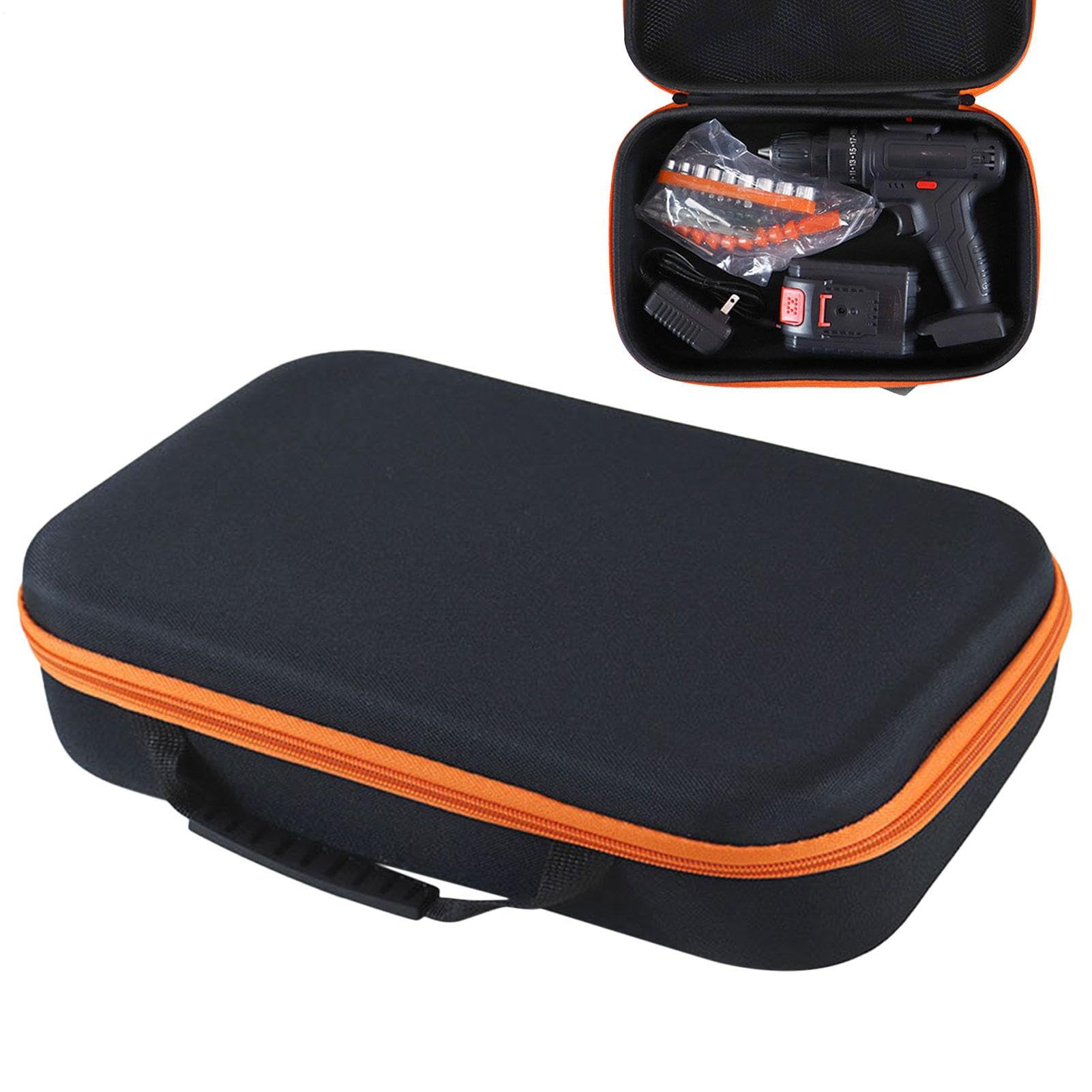 Electric Drill Storage Case, Portable Tool Box Empty, EVA Hard Shell Waterproof Storage Container, Large Capacity Lightweight Travel Organizing, For Screws Hardware