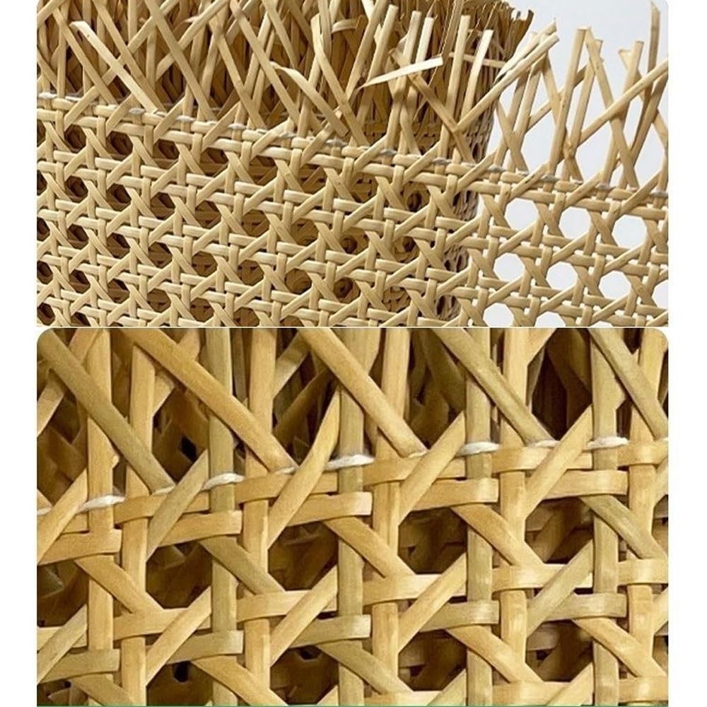 Rattan Rotolo Fettuccia Rattan Intrecciato 40/50/70*100cm Rattan Tessuto A Maglia Aperta In PE Intreccio Viennese Foglio Rattan Per Riparazione Di Sedie Decorazione Mobili Artigianato Fai Da Te(BROWN,