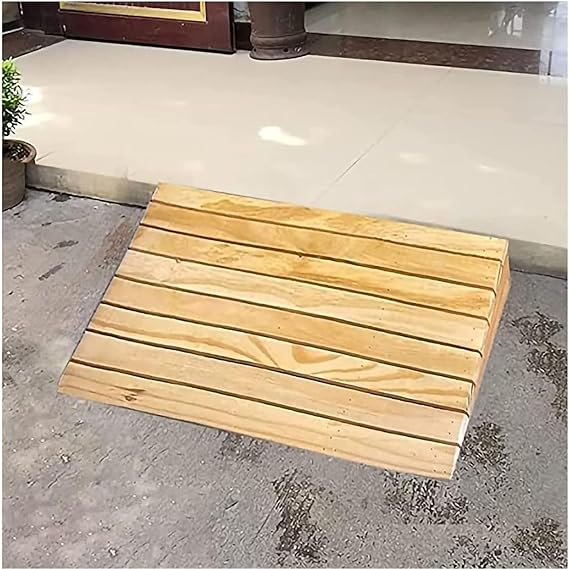 Amazon.com: Wooden Threshold Ramp 2-6inch Door Ramp Home Non-Slip Entry ...