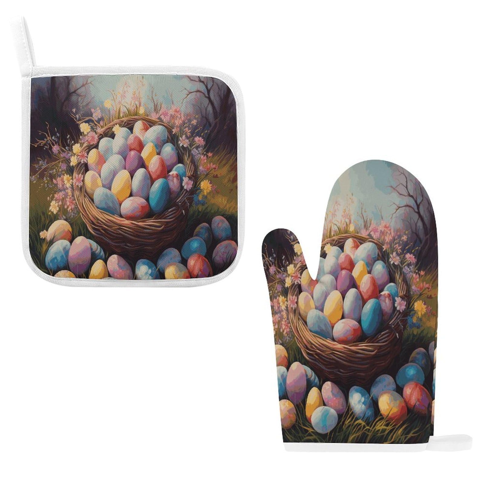Fodpand Style Easter Eggs1 Oven Mitts And Pot Holders Sets
