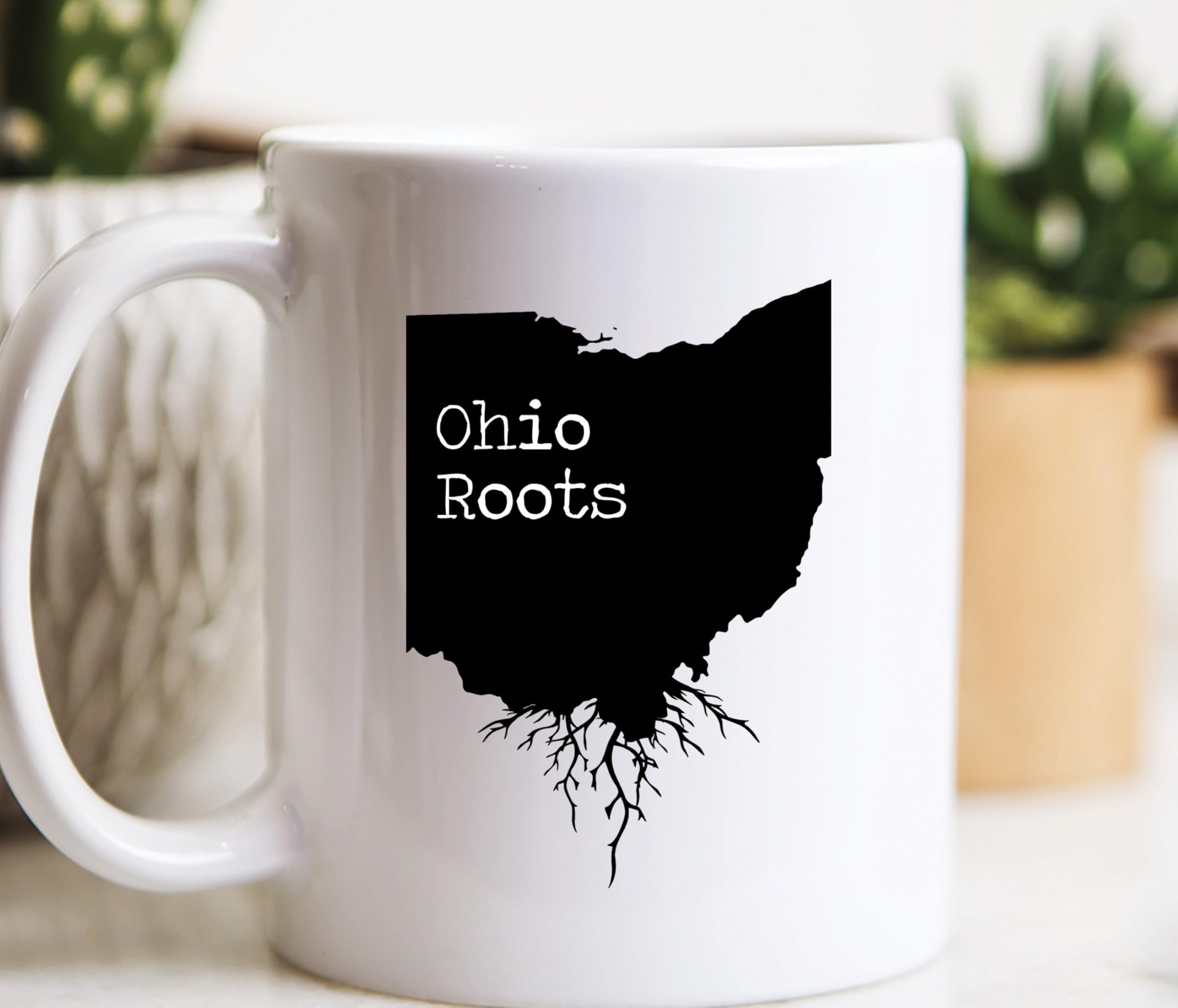 Ohio Gift Ohio Art Ohio Roots Coffee Mugs Ohio Mugs Ohio Coffee Mugs State Map OH Gift Mugs Porcelain