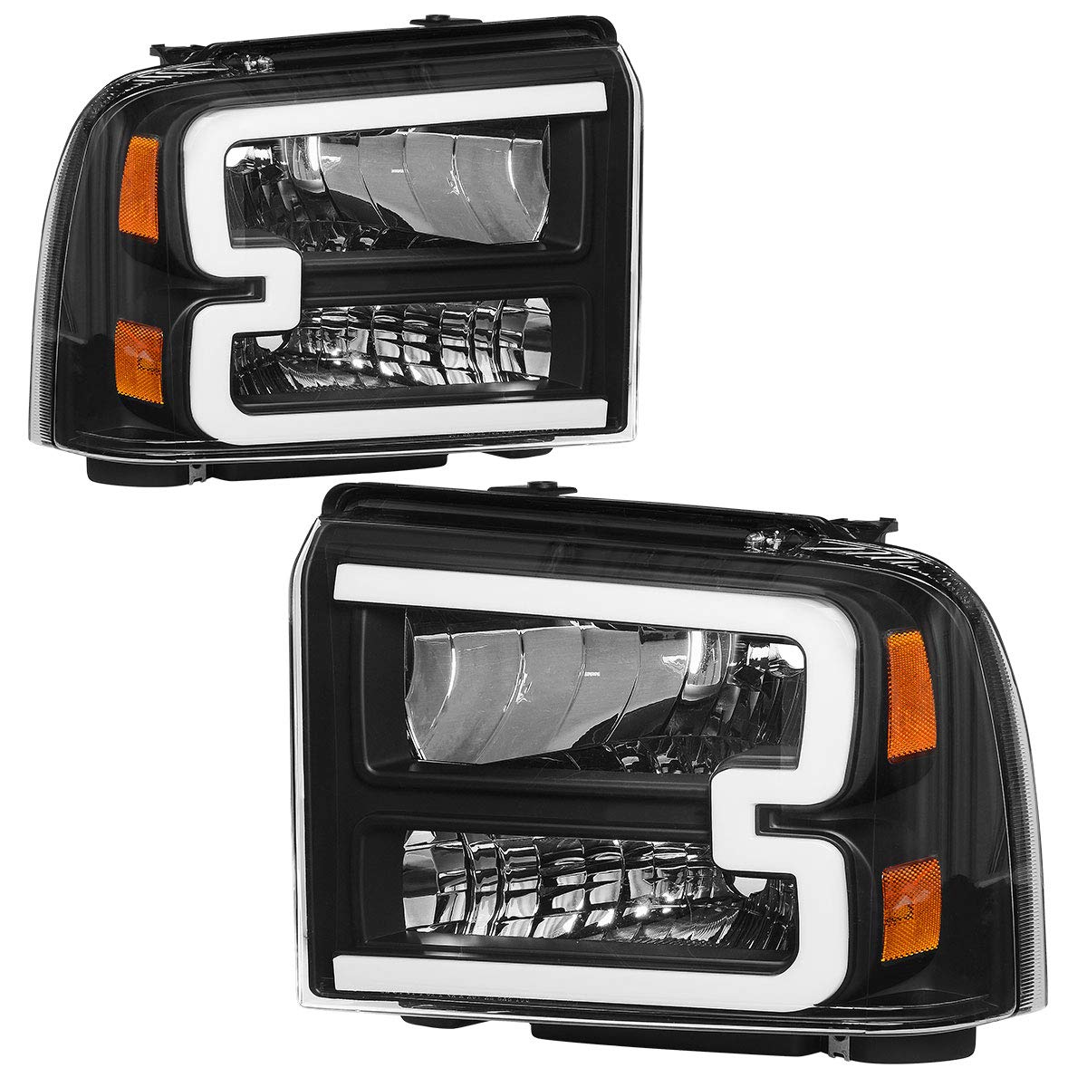 Buy OEDRO LED DRL Headlight Assembly for 2005 2006 2007 Ford F250 F350