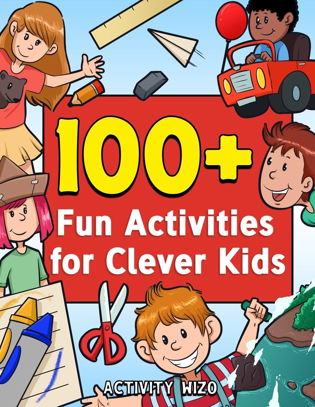 100+ Fun Activities for Clever Kids: Puzzles, Mazes, Coloring, Crafts, Dot to Dot, and More for Ages 4-8 (Jumbo Pack - Book Bundle)