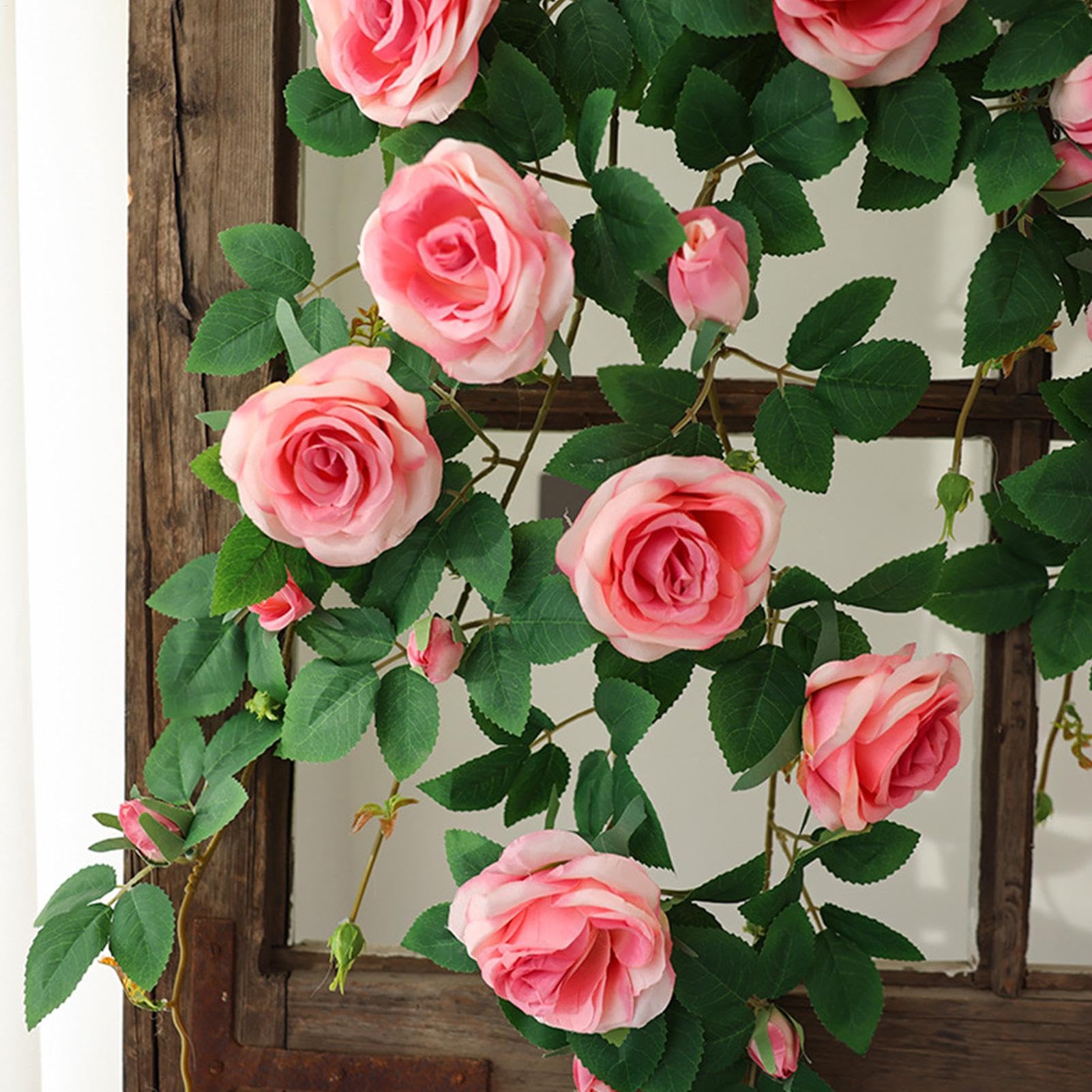 Décorations de guirlande de fleurs, guirlande de fleurs artificielles