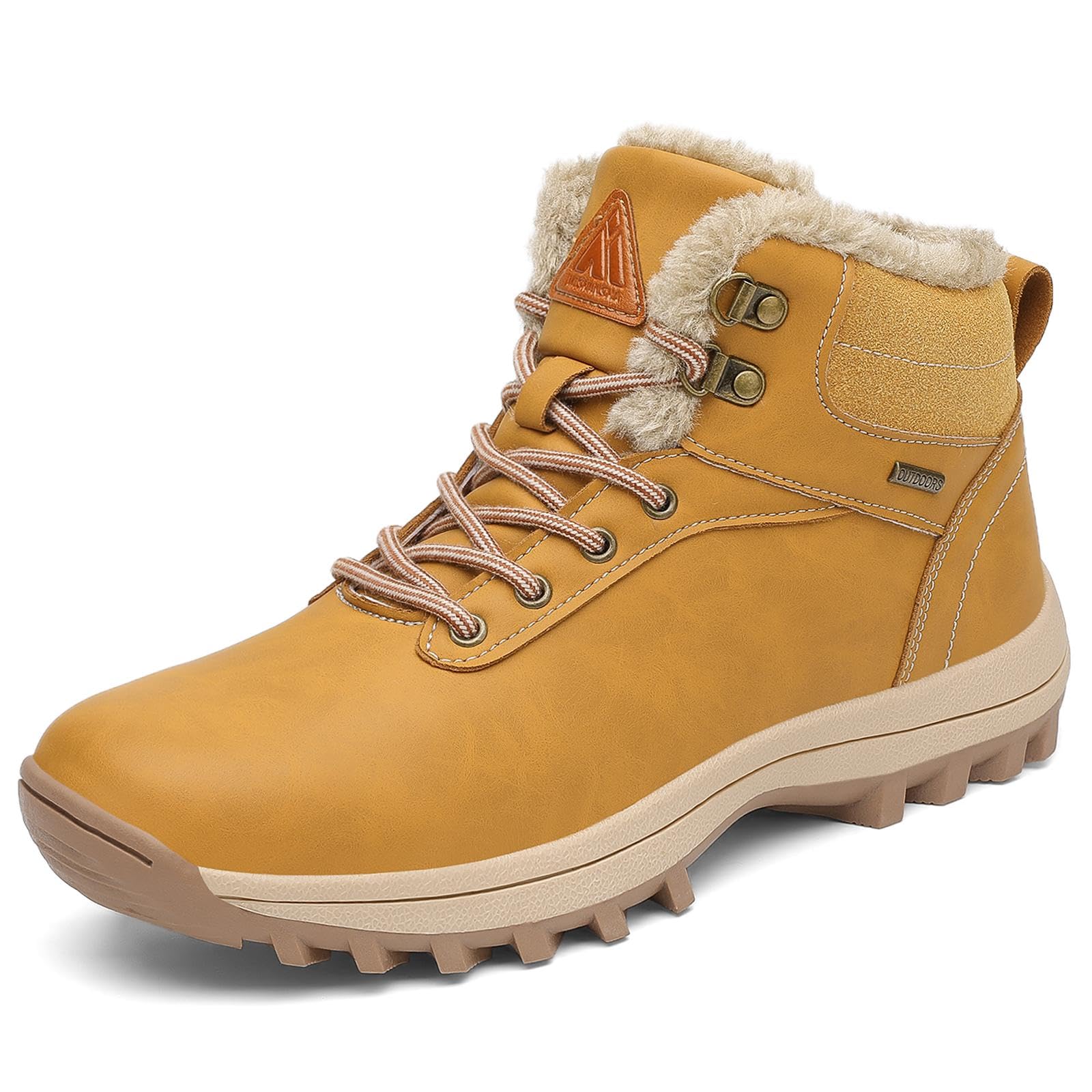 Mishansha Stivali Uomo Donna Invernali Impermeabili Stivaletti Neve Antiscivolo,Gr.36-48