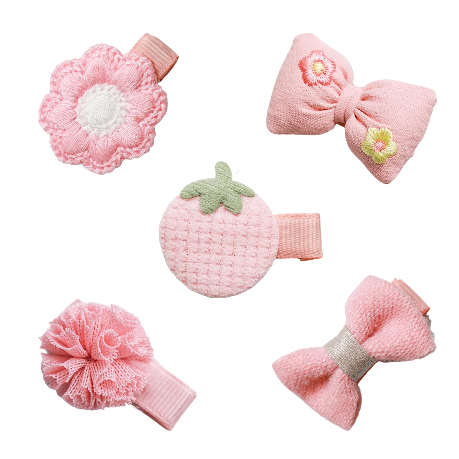 YUYUDEHM Pink Dog Hair Accessories, Dog Hair Bows with Hairpin for Dogs Cats Pets
