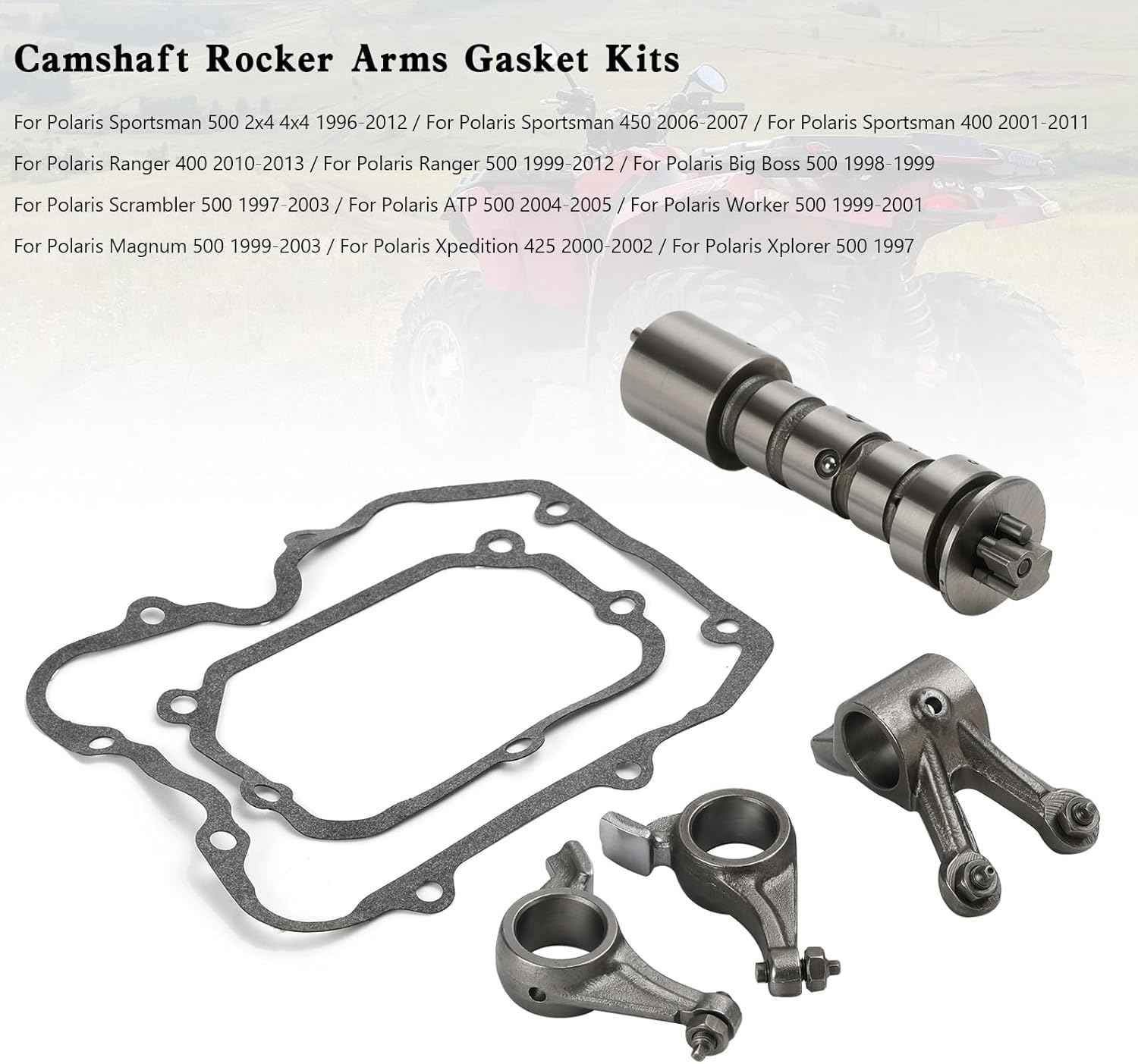 Areyourshop 3086212 Camshaft Rocker Arms Gasket Kits 3085855 for Polaris Sportsman 500 2x4 4x4 1996-2012, Sportsman 400 2001-2011, Ranger 500 1999-2012, Scrambler 500 1997-2003