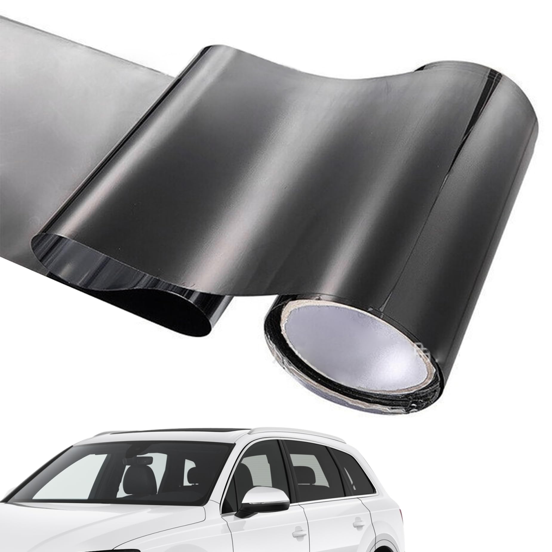 Tiras antideslumbrantes de visera para parabrisas coche pegatina teñida sombra 20x150cm