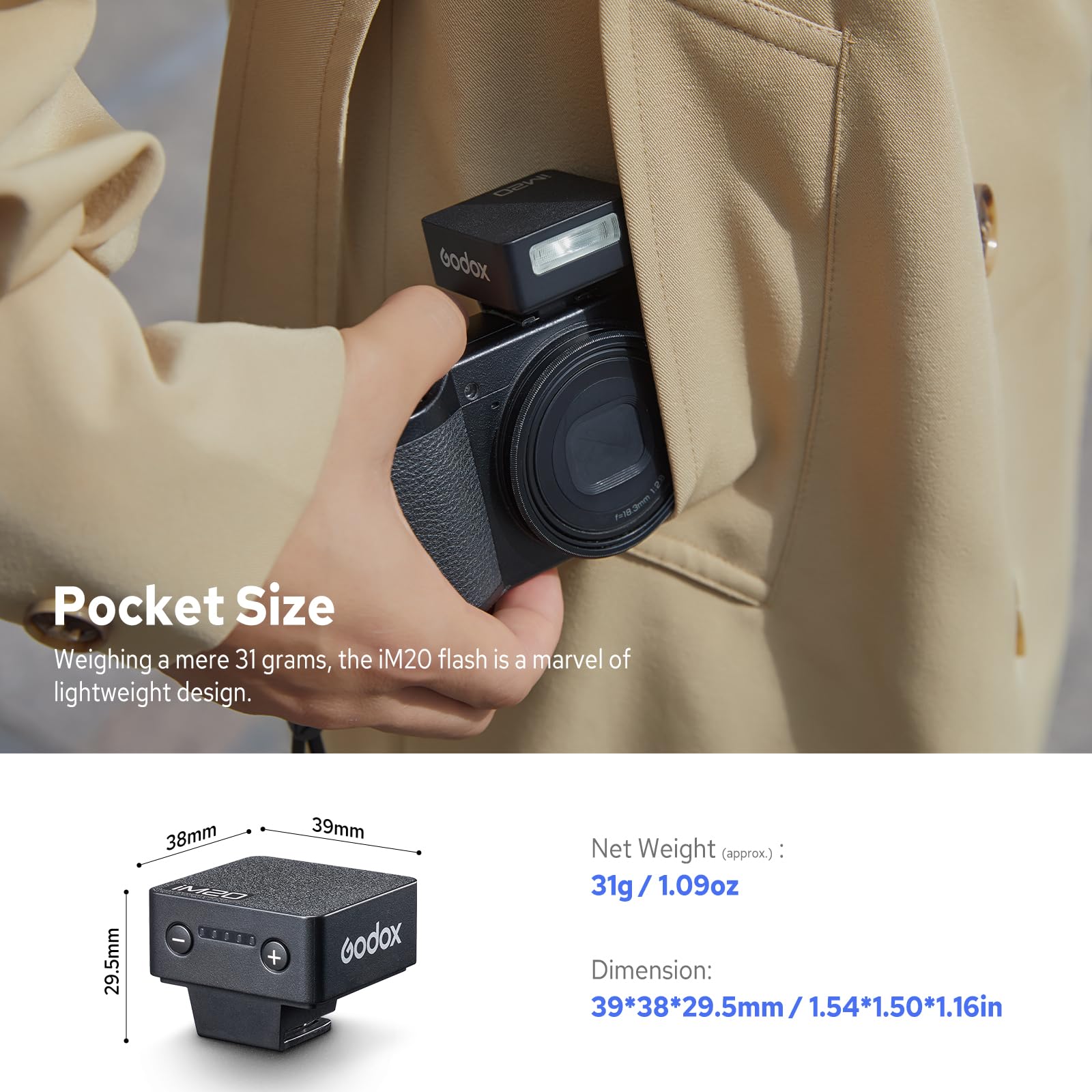 Aazon.co : Godox I20 Ini Flash Speedlight For Canon, Sony, Fuji - View #3