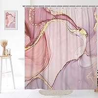 Vista 23 de Cortina de ducha con diseño de mármol verde, verde azulado y blanco degradado, moderna, abstracta, de lujo, ondas, decoración del hogar, tela