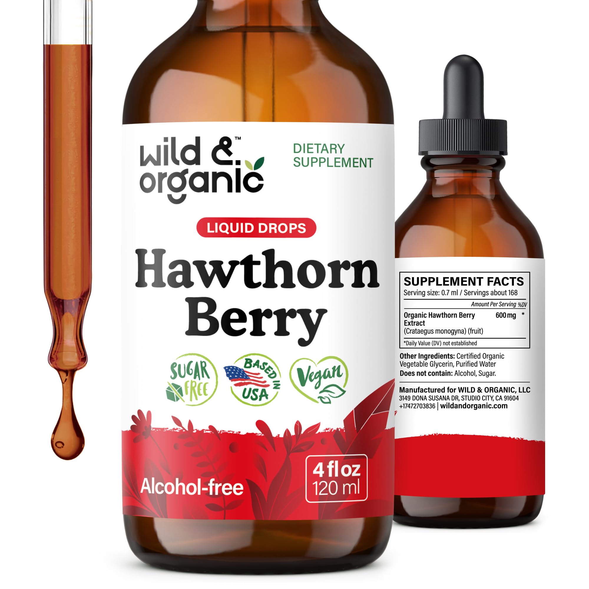 Wild and Organic Hawthorn Tincture