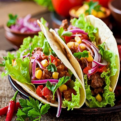 Miniatura 6 de Calentador de tortillas Taco de 12 pulgadas, bolsa aislada de tela para microondas, para mantener la comida caliente hasta una hora (Sunburst Chilli