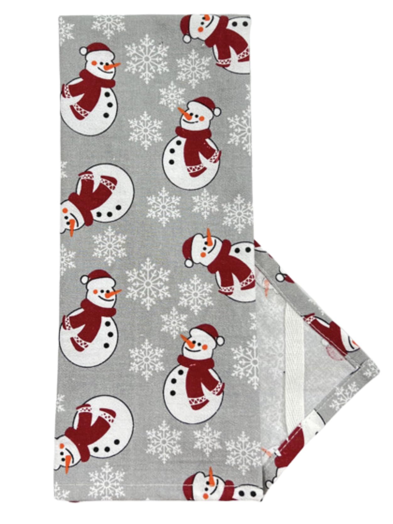 Lot De 4 Torchons De Cuisine Noël Motifs Père Noël, Rennes, Flocons - Lavables 59x40 Cm - Festif Et Absorbant