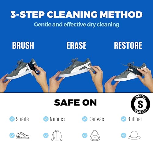 Miniatura 4 de Shoozas Kit de limpieza de zapatos sin desorden, potentes y delicados, secado rápido, no tóxico, seguro en todos los materiales.