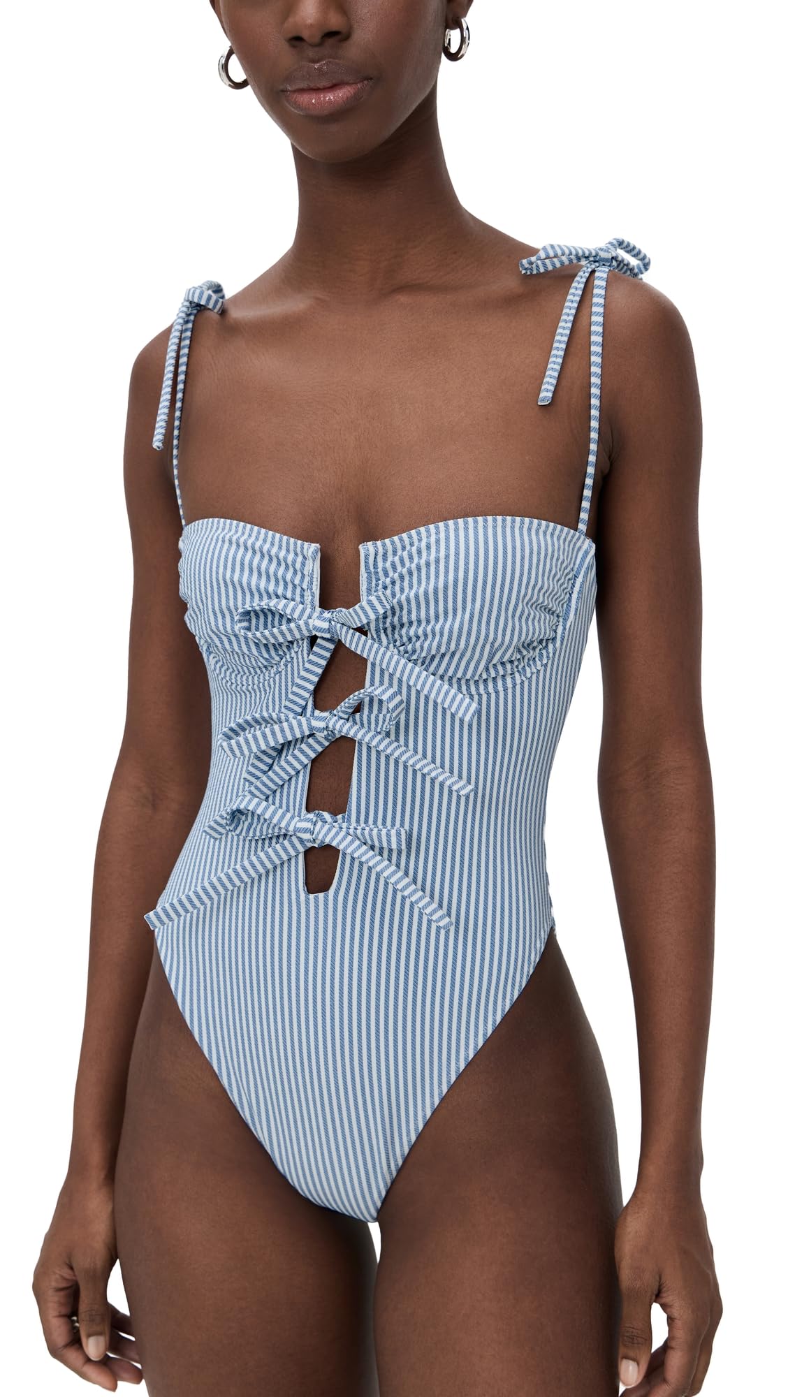 Montce Womens Classic Blue Stripe Trois One Piece