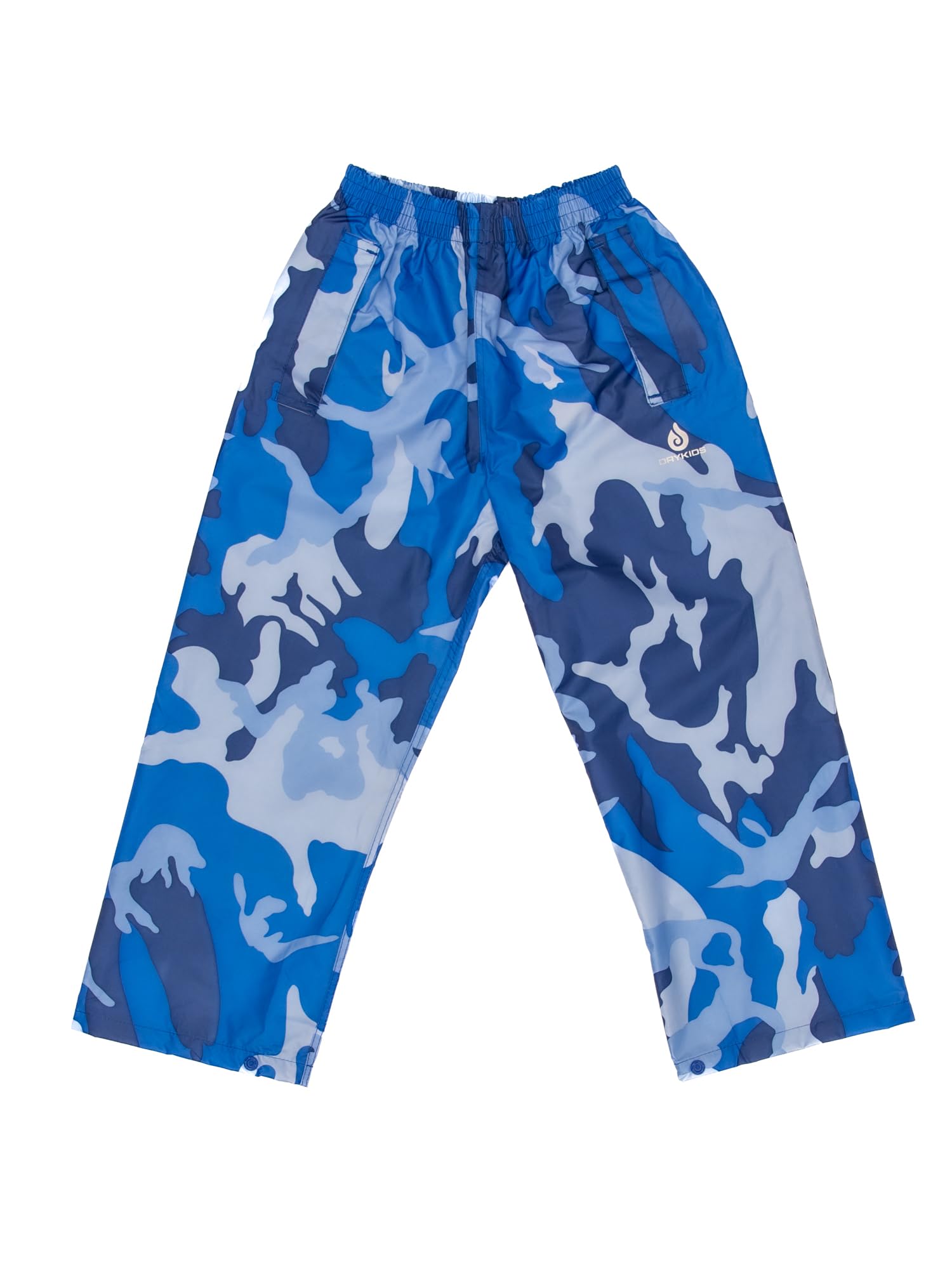 Dry Kids Boys Camo Blue Overtrousers 13 Yrs