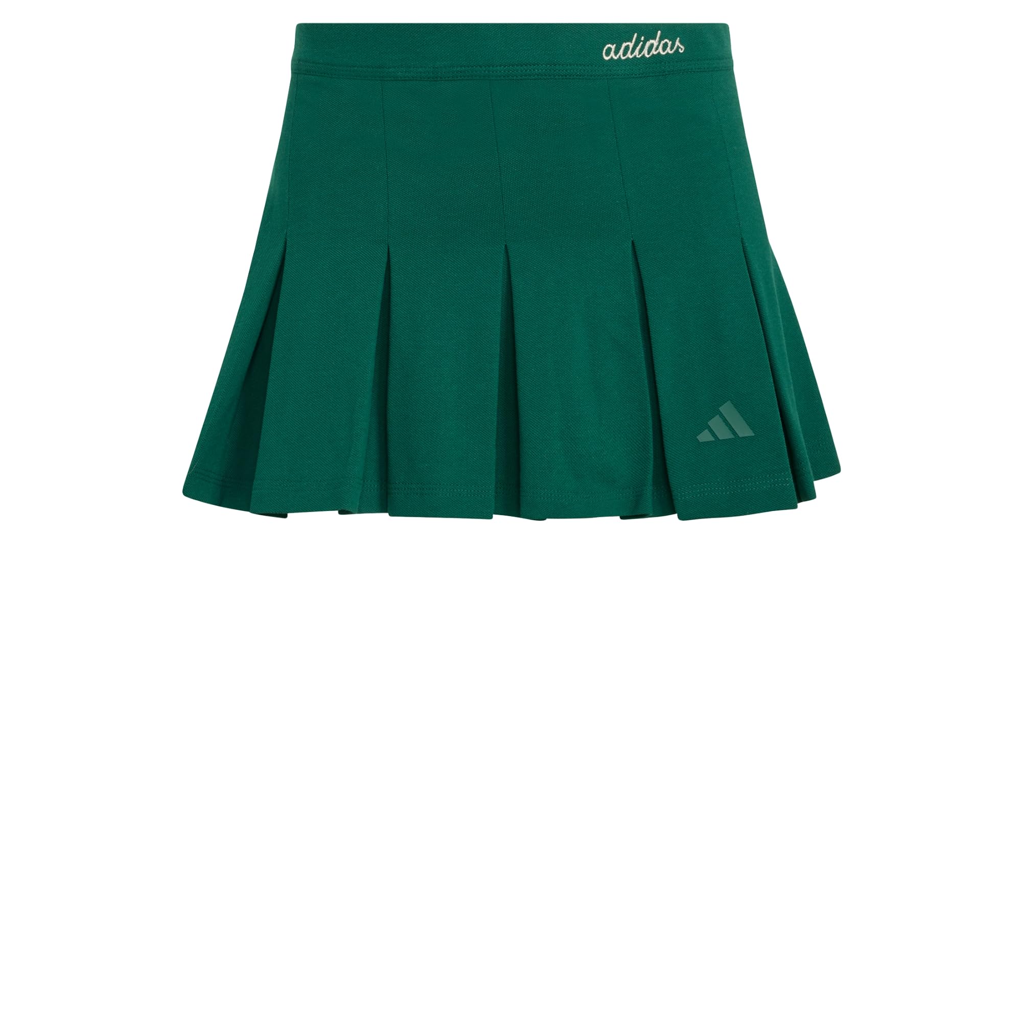 adidas Women's Seasonal Essentials Colorpop Skirt with Inner Leggings, Collegiate Green/Wonder Alumina, L