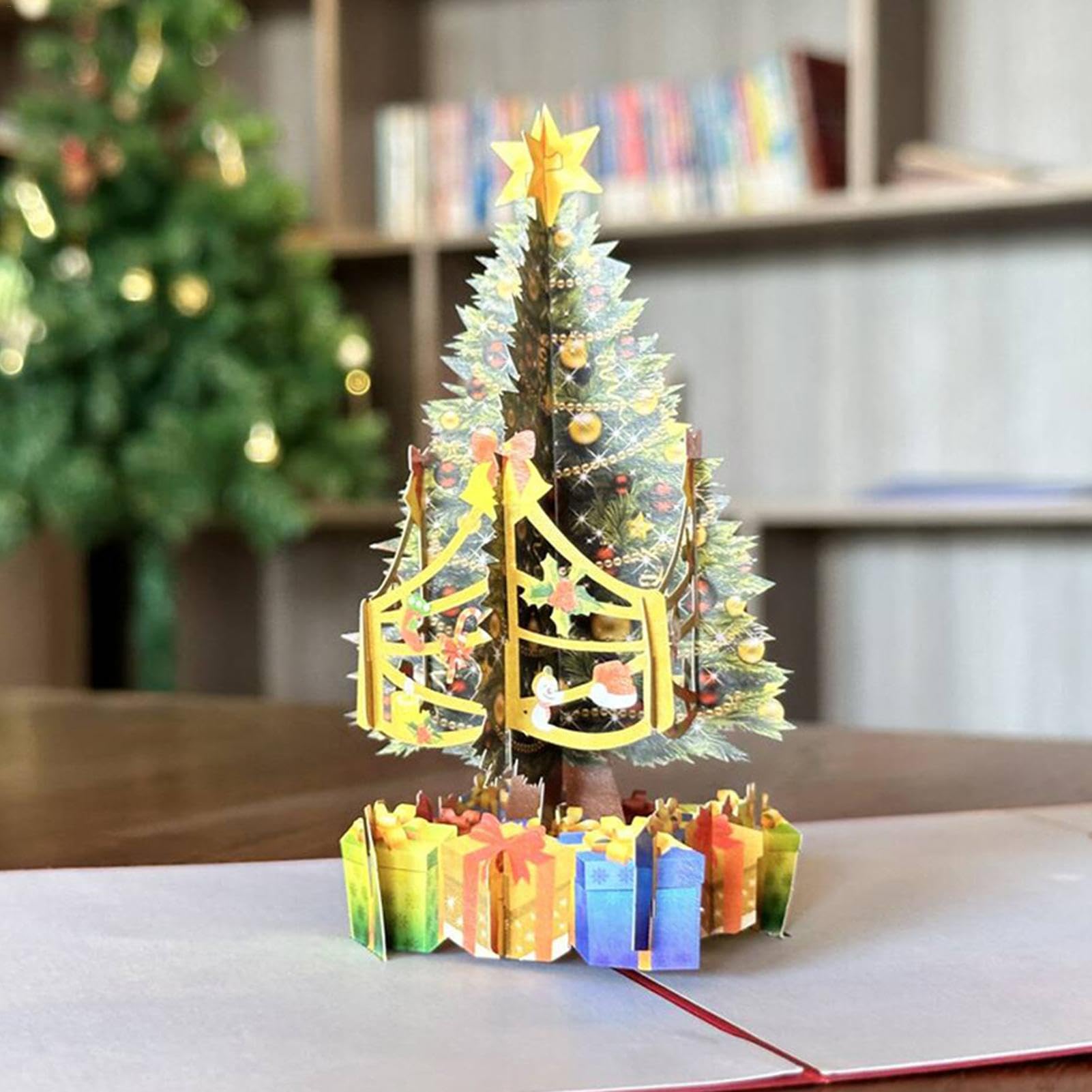 Amazon | ポップアップクリスマスカード 2024-3D グリーティングカード
