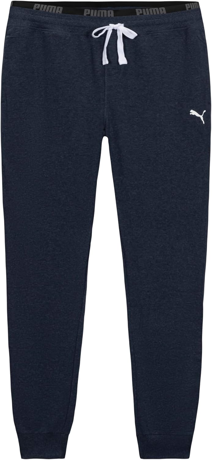 Puma Men's French Terry Lounge Pant with Dual Band and Drawcord