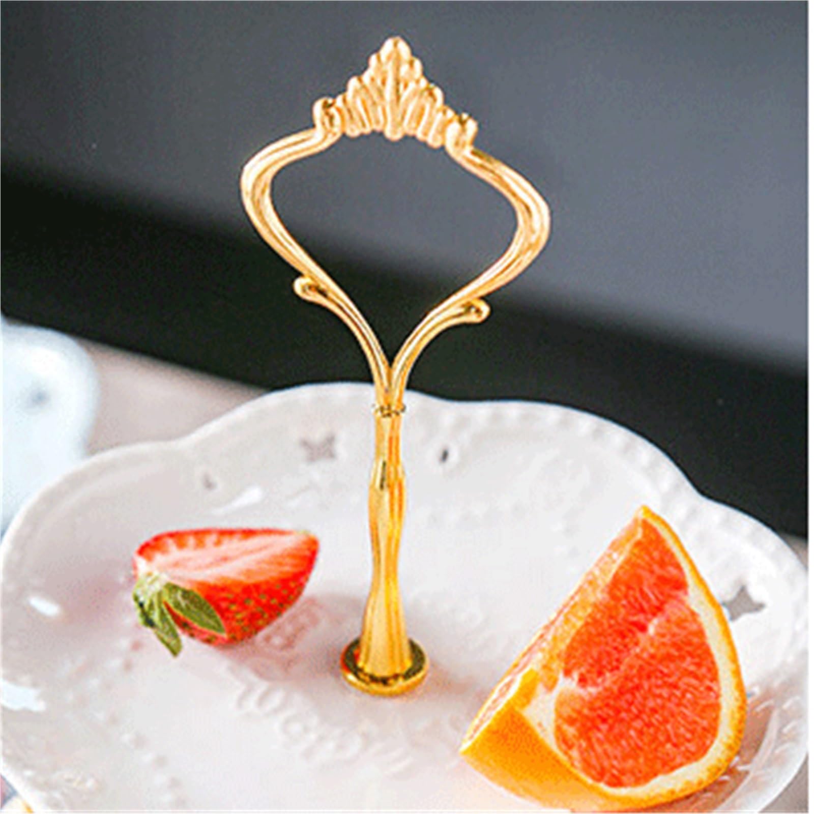 Postre Soporte for pasteles de varios niveles Sala estar Uso doméstico(Pink,Medio)
