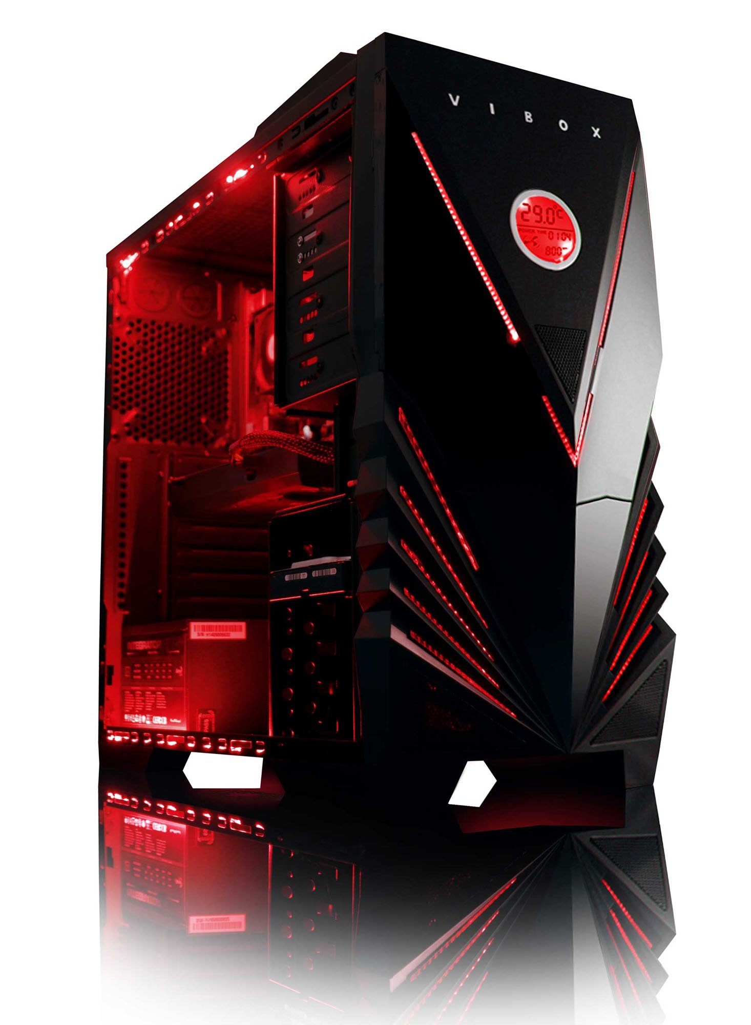 VIBOX Inferno 10 PC Gaming Computer con War Thunder Voucher di Gioco, Windows 10 OS (4,5GHz Intel i7 Quad-Core Processore, Nvidia GeForce GTX 1060 Scheda Grafica, 32GB DDR4 3000MHz RAM, 2TB HDD)