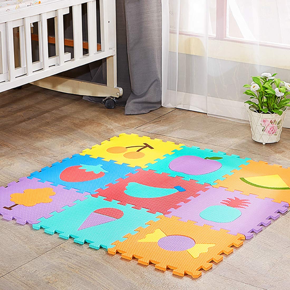 Amazon.co.jp: パズルマット ジョイントマット 30cm アルファベット