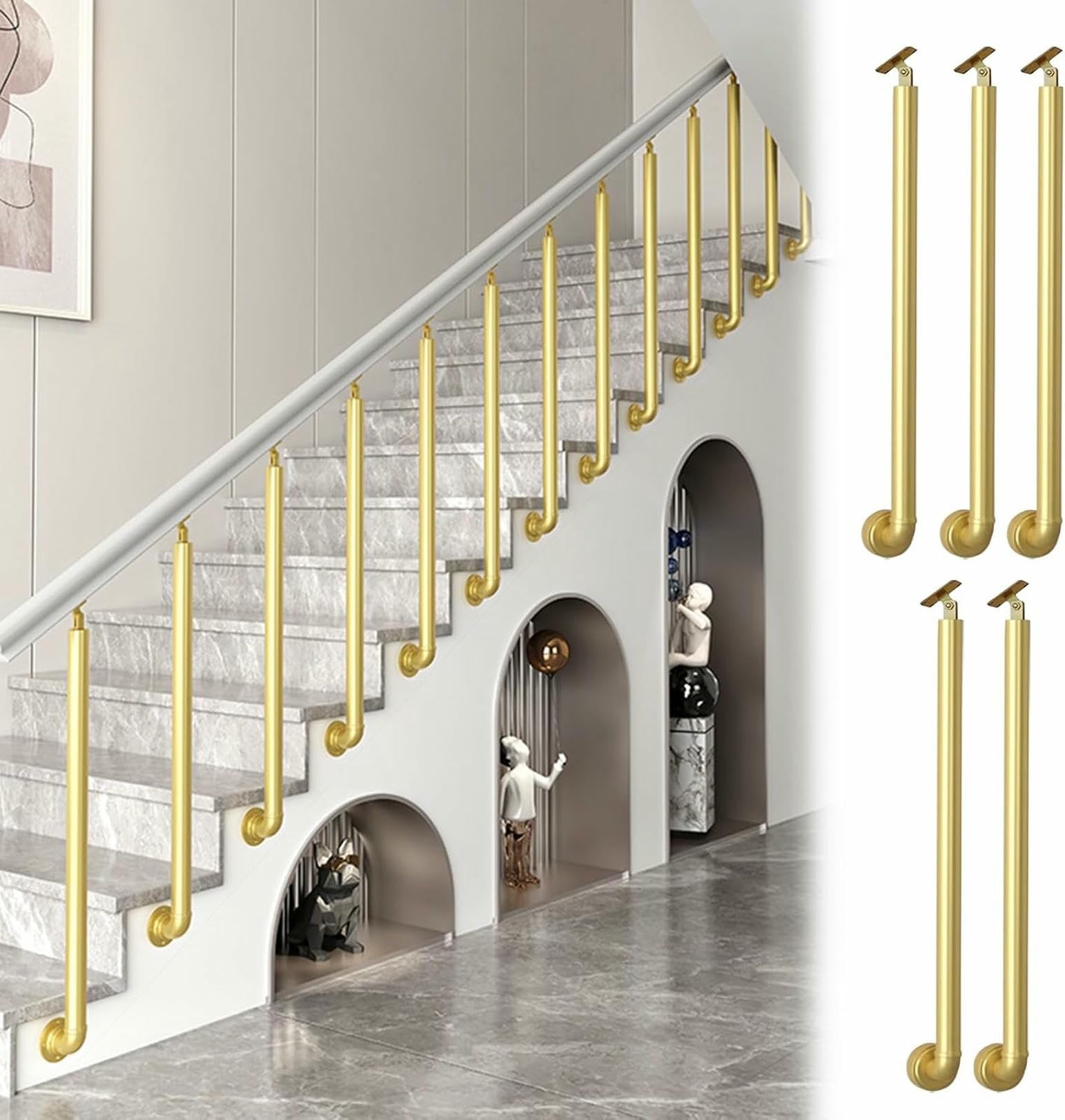 Balustres d'escalier intérieur durables pour sécuriser le garde-corps de votre maison