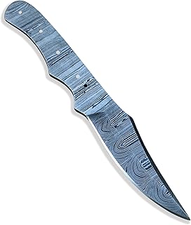 Damascus Steel Blank Blade Knife Making Material Supply 8" Handmade Full Tang Hunting Skinning Bushcraft Skinner Edc Knives Blade Blanks Diy JNR-3754 - JNR Traders