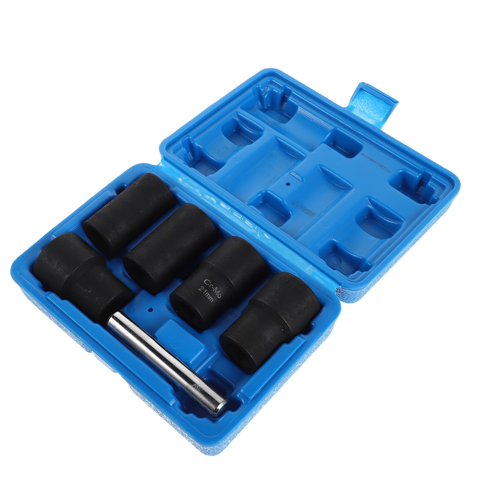 STOBAZA Kit Estrattore Bulloni Danneggiati in Acciaio e Plastica 6 Pz 17/19/22/24mm per Meccanici e Manutentori