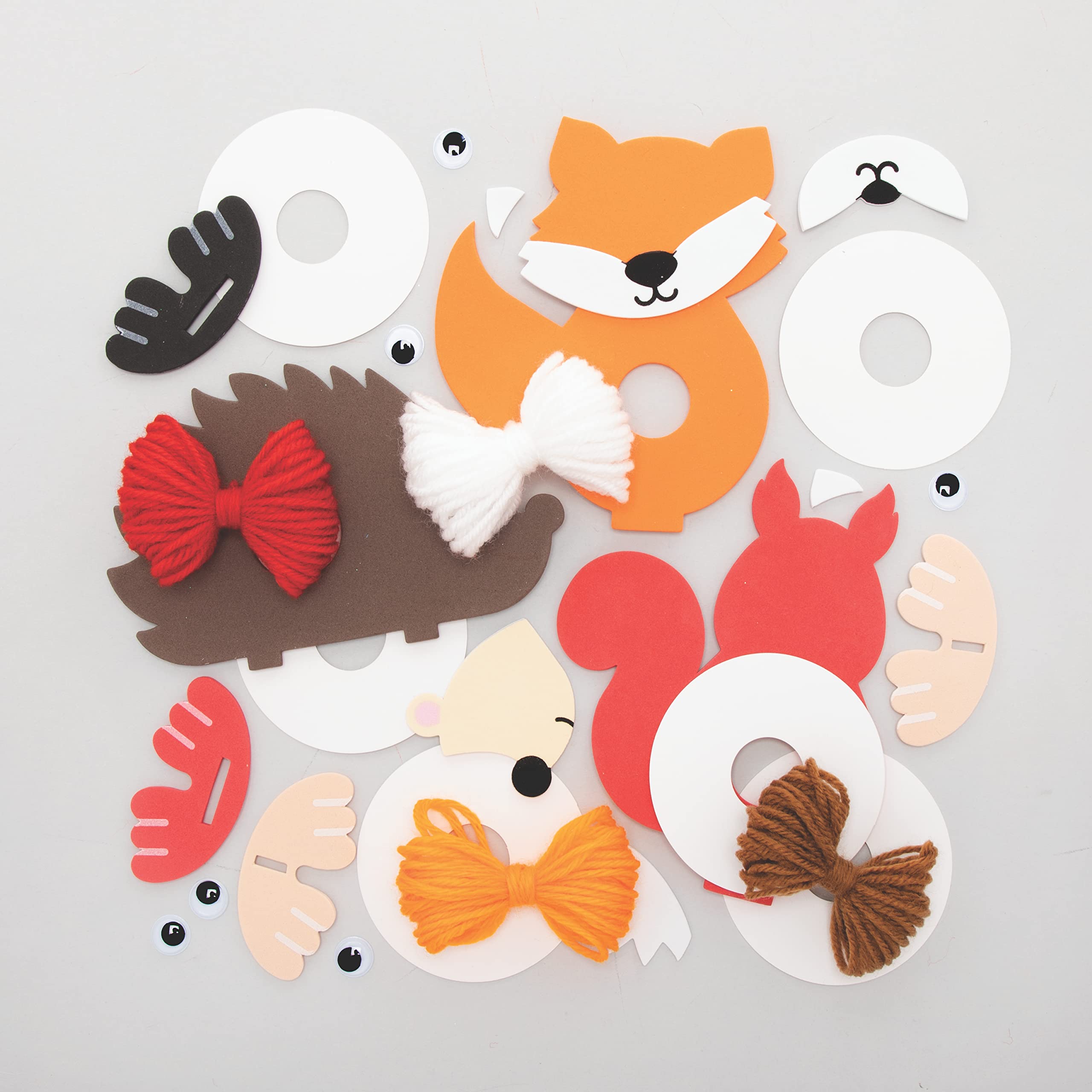 Baker Ross FE773 Pompons Pour Enfants Motif Citrouille - Lot De 5