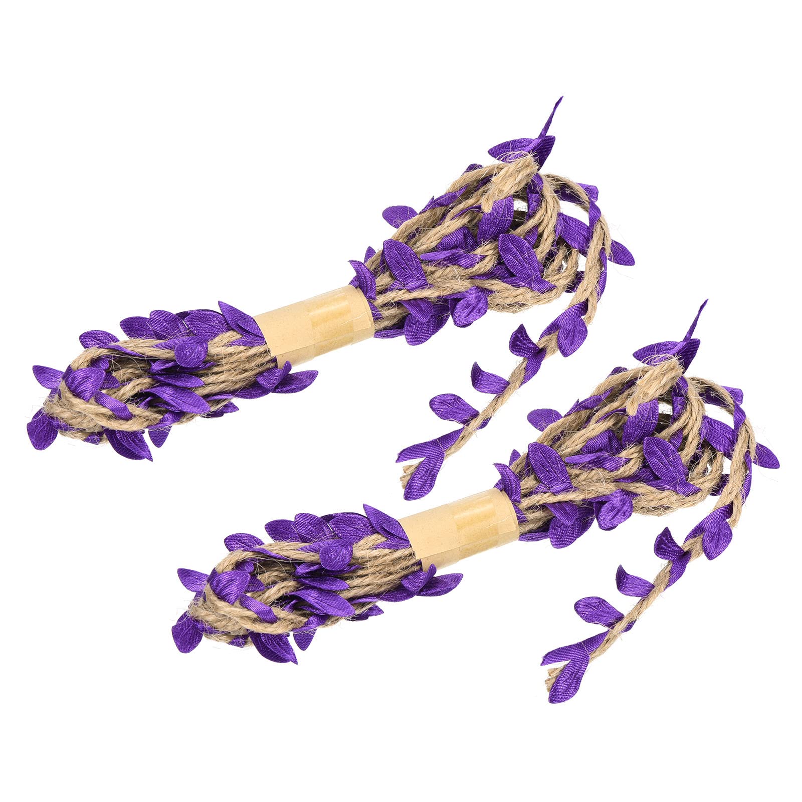 PATIKIL 6.6ft 5mm Burlap Leaf Ribbon