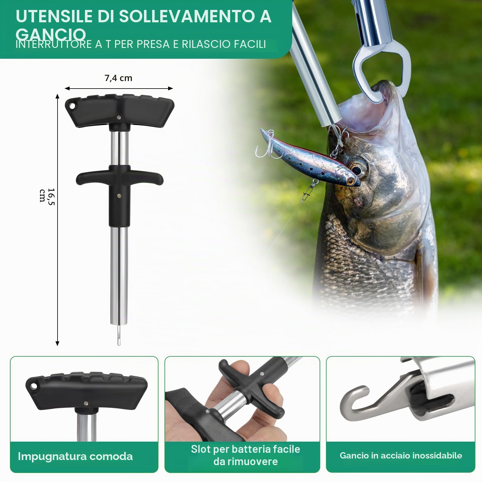 THKFISH Kit di attrezzi da pesca con marsupio, pinze, esche, bilancia digitale, 85 pezzi