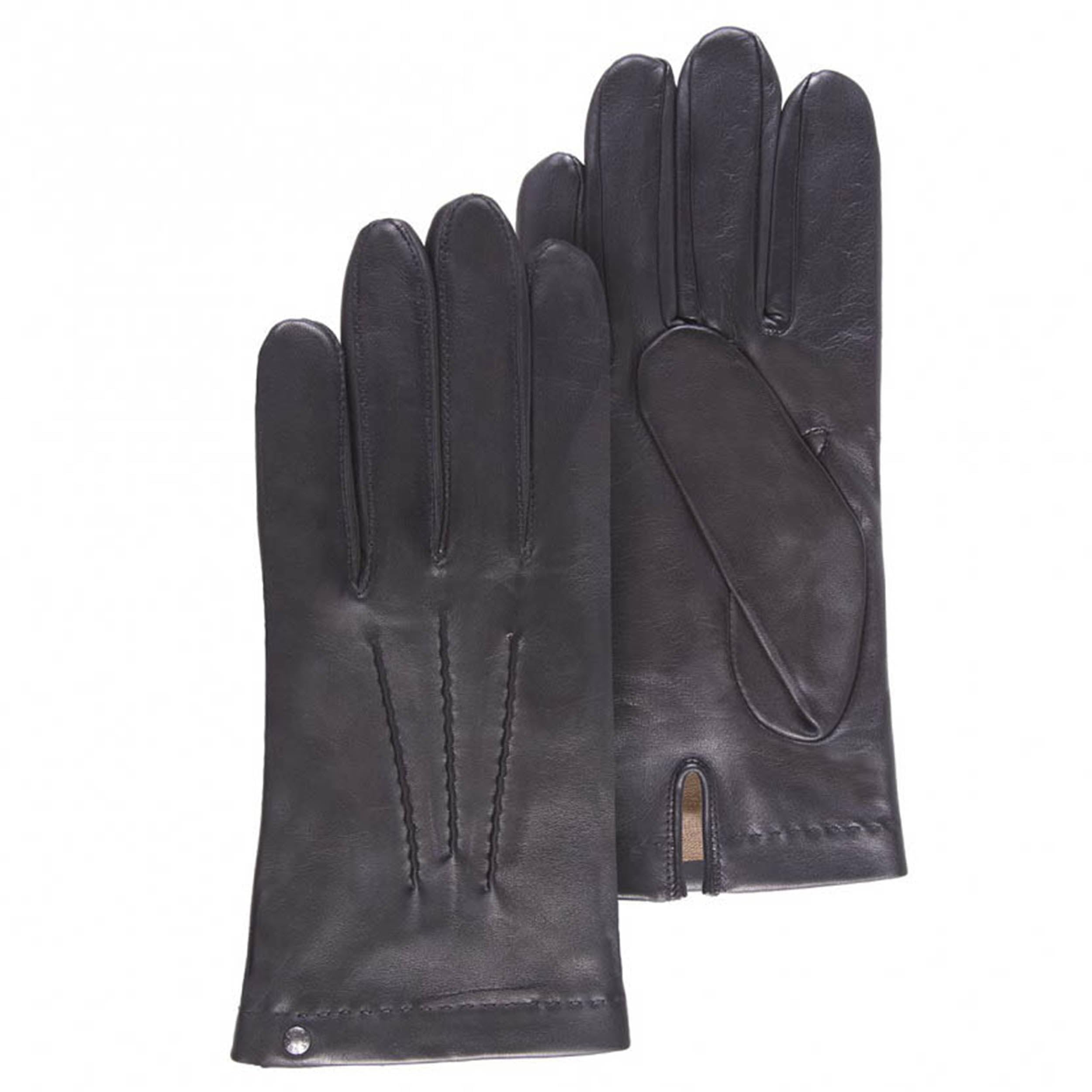Isotoner Gants homme cuir d'agneau - doublés soie, 9=L,