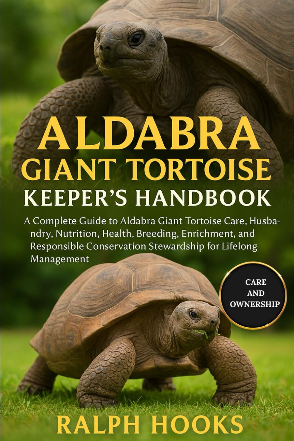 ALDABRA GIANT TORTOISE KEEPER'S HANDBOOK: A Complete Guide to Aldabra Giant Tortoise Care, Husbandry, Nutrition, Health, Breeding, Enrichment, and ... Stewardship for Lifelong Management